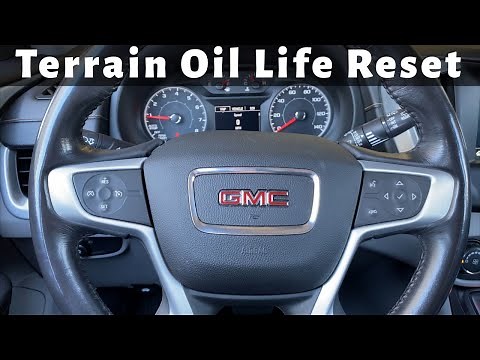 2018 - 2021 GMC Terrain - How To Reset The Oil Life Light - Clear Change Engine Oil Soon