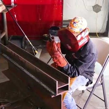Welding I Beams with Jet Rods Like a PRO