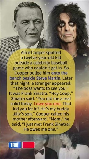How Frank Sinatra Ended Up Owing Alice Cooper a Favor
