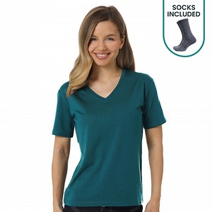 Merino Base Layer Shirt Women, Merino Wool T-shirt Female V-neck Tshirts Ladies Gym Wear, Hiking Clothes Women Thermal Underwear, Undershirt - Etsy