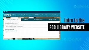 Introducción al sitio web de la Biblioteca PCC