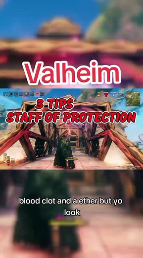 VALHEIM 3 TIPS STAFF OF PROTECTION #valheim #viking #xbox #gamingontiktok #tipsandtricks #tips #beginner #howto #staffofprotection #magic #protect #valheimgame #valheimtips #valheimxbox