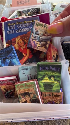 📚 Are you a book worm? I love bookstores, enjoy reading and collecting mini books.👵🏻💖 My name is Tonya aka GrandmaGetsReal. I started on social media six years ago photographing Barbies. Then, I began to collect 1/6 scale realistic miniatures for their Playscale dioramas. I filled their room-boxes with tiny things, mini foods, and and other Barbie size things. #miniatures #miniatureworld #minithings #minibrands #tinythings | Grandma Gets Real