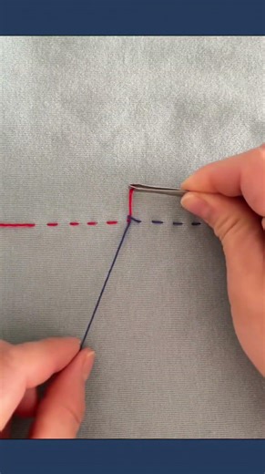 Practical method joining threads neatly using matching knot technique #needlework #sewing #lifehack