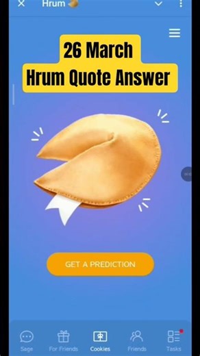 26 March Hrum Quote Of The Day Answer 🔥 Today Hrum Daily Quote Answer 🔥 Hrum Bot Airdrop Update