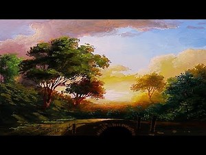 Gouache Landscape Painting By Yasser Fayad