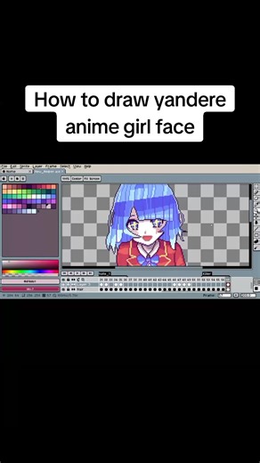 Yandere Anime Girl Face Creation Guide