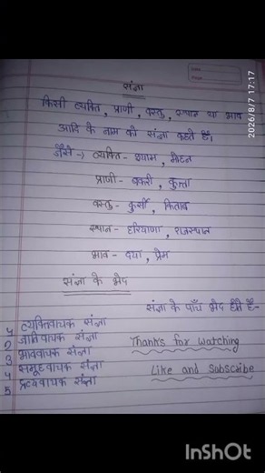 संज्ञा की परिभाषा और उनके भेद..