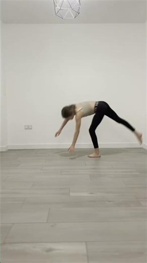 Which one arm handstand kick up do you prefer? 1 or 2 #acrobatics #acro #shorts #dance #handbalance