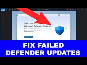 How to Fix Failed Microsoft Defender Updates (Windows 11/10)