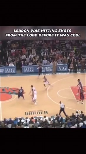 Cavs Lebron was hitting 3s from the logo way before curry made it look cool #shorts #nba #lebron | NBA NEWS AND VIDEOS