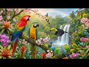 Amazon Rainforest Birds | Untamed Nature | Beautiful Birds | jungle birds in 4K HDR