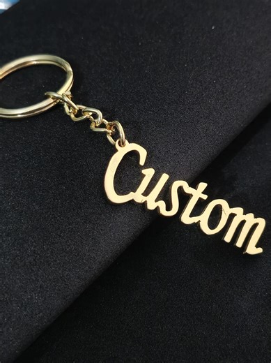 Custom Letter Keychain, Custom Engraved Key Chain Personalized Gifts for Him, Best Friend ,moms and Valentines - Etsy