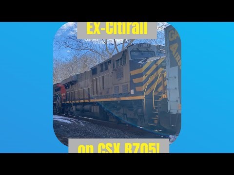 Ex-Citirail trails on CSX B705 @ Woodbine