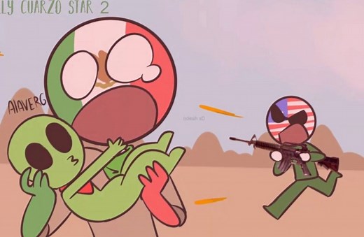 【搬运/杂圈】Alien Time ···MEME···外星人时间!!countryhumans?(好杂...)//原作已删除