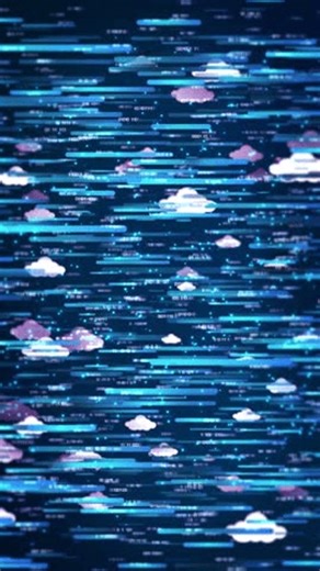 clip-3991849511-cloud-data-storage-network-featuring-glowing-connected