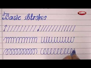 Basic Strokes and Shapes | Cursive handwriting practice | Cursive writing for beginners Lesson - 2