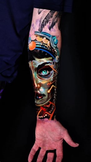 Rember Orellana | Dallas/Fort Worth Tattoo Artist | Tattoo Sleeve Inspired by Jibaro — Where beauty is dangerous and silence is the only escape — from Love, Death & Robots 📨 DM to Book 📍... | Instagram