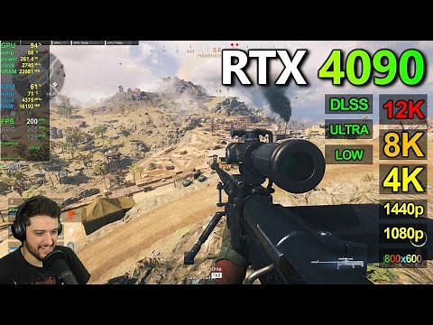 RTX 4090 | Call Of Duty Warzone - Low & Ultra - 800x600, 1080p, 1440p, 4K, 8K, 12K