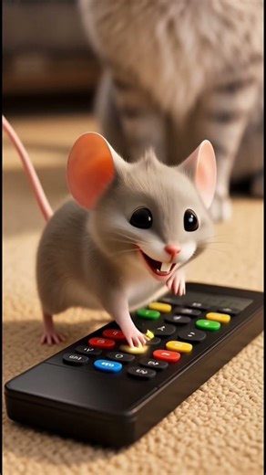 Cat vs Mouse: Remote Control Chaos 😂🐱🐭