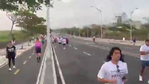 La manada del Tigre en Barranquilla hoy amaneció trotando muy Firme por la Patria. Sin buses pagos, sin incentivos. Puro amor por Colombia y el 🐯. #Firmeporlapatria