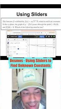 Desmos - Using Sliders To Find Unknown Constants #maths #sat #education #scalarlearning