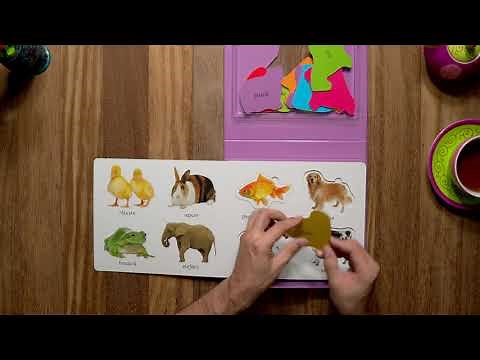 Să învățăm despre animale. Set educativ cu puzzle