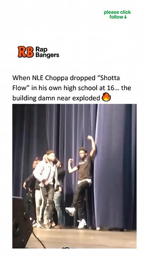 When 16-year-old NLE Choppa performed “Shotta Flow” at his high school… the whole place WENT CRAZY 😭 | Rap Bangers