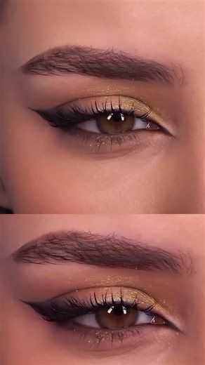Glamorous Smokey Gold Eye Makeup Tutorial
