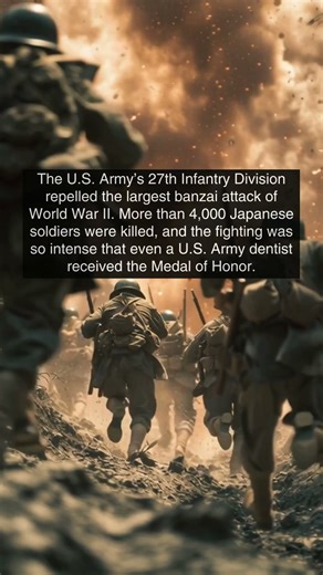 The 27th Infantry Division Thwarted WWII’s Largest Banzai Attack #history #ww2 #warstories