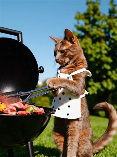 Creative Cooking Ideas: BBQ with Cats