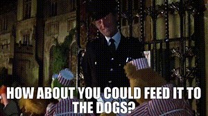 How about you could feed it to the dogs?