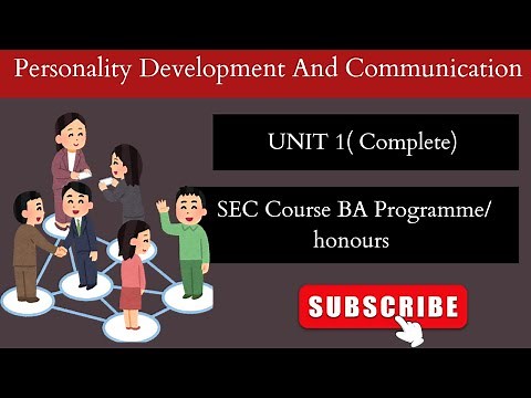Personality Development And Communication|| Unit 1|| Complete Unit detailed explanation in hindi