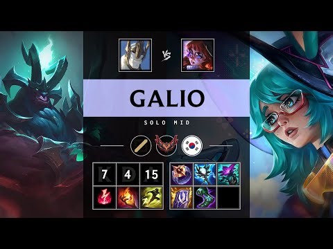 Galio Mid vs Aurora - KR Grandmaster Patch 25.21