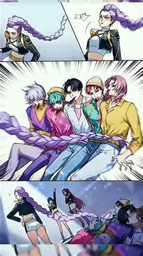 Huntrix!🤭⚔️💕#rumi #mira #zoey #kpopdemonhunters#huntrix #jinu #fyp#fxyoeditz#madlove#shorts #cosplay