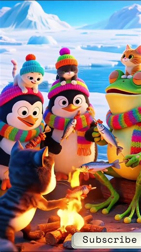 132K views · 1.6K reactions | Penguin Scarf Dance!  Spinning, Smiling & Winter Fun! | TikTik Kids | Facebook