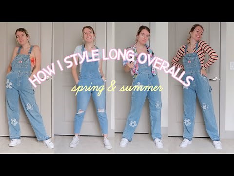 How I Style Long Overalls in Spring & Summer | 14(ish) DIFFERENT WAYS