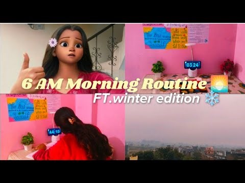 6 AM Morning Routine | Exercise, Study & Self-Care ✨ | Class 9 Study Vlog | #9thgrader #studywithme
