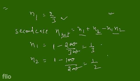 In 1^{\text {st }} case, Carnot engine operates between tempera... | Filo