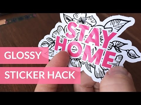 Cricut Glossy Sticker Paper Hack