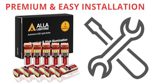 10x Best 194 LED Bulb T10 168 194 6000K Xenon White LED Bulbs for Car Interior Map Dome Trunk Lights