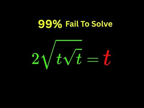 Australia Math Challenge | 99% Fail This Nested Root Puzzle