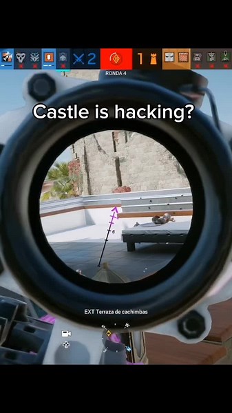 Castle is hacking? 🥀#fyp #r6 #hacks #rainbowsixsiege #fypppppppppppppp