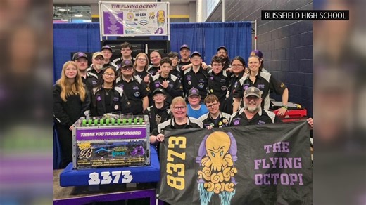 Blissfield High School robotics team heading to the world championship