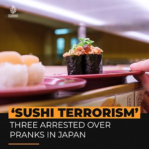 Three people have been arrested in Japan over so-called ‘sushi terrorism’, unhygienic social media pranks that have damaged trust in the country’s famous conveyor-belt sushi restaurants 👇 | Al Jazeera English