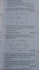 (i) Draw the circuit diagram.(ii) Calculate the potential diff... | Filo