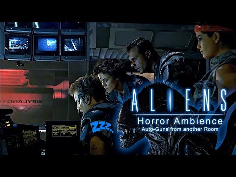 Aliens Ambience Hadley's Hope Control Room with Sentry Guns, Alarm Sirens, and Xenomorph Sounds
