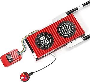 DALY BMS Parallel Connector 1A Smart BMS 13S 48V 150A with UART RS485 CAN Bluetooth BMS Parameter Programmable for Rated 3.7V Lithium Power Bank Storage Off Grid Solar System