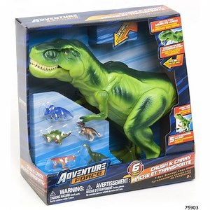 Adventure Force Crush and Carry T-Rex Storage Case with Small Dinosaurs, 6 piece set, ages 3  - Walmart.ca