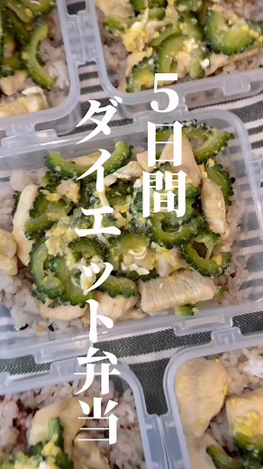高タンパク低脂質！鶏むね肉のゴーヤチャンプル風弁当♡ #ダイエット弁当 #脂質制限 #筋肉弁当 #ゴーヤチャンプル #高タンパク #低脂質レシピ #太らない #むね肉